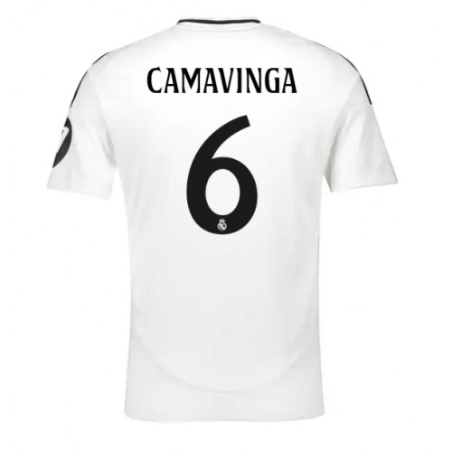 Dres Real Madrid Eduardo Camavinga #6 Domaci 2024-25 Kratak Rukav